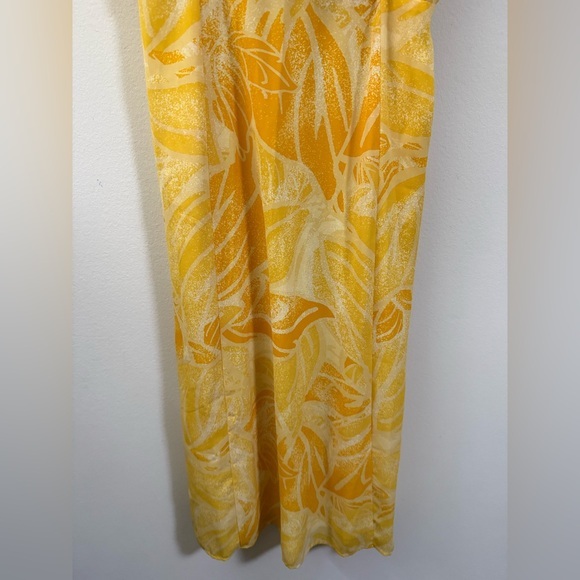 19 Cooper Tropical Sweetheart Midi Dress in‎ yellow - L - Picture 6 of 13